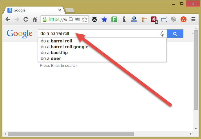 Do a Barrel Roll 100 times - Google do a barrel roll hundred times - Gogroll